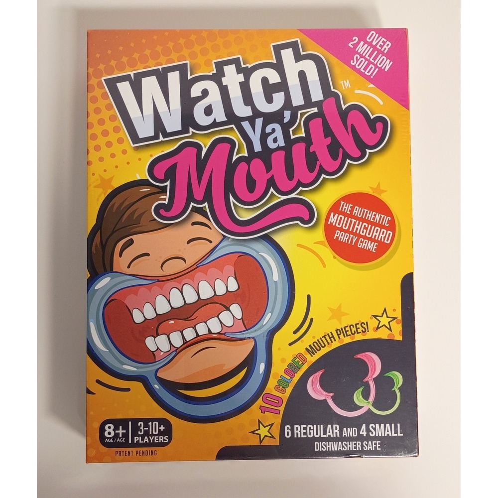 Watch Ya' Mouth Mouthguard Party Game Family Edition Fun & Silly New Sealed 8+